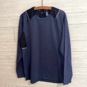 Spyder moisture wicking reflective activewear shirt. Size M